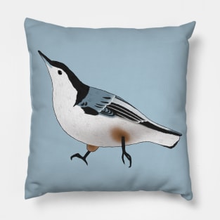 White-Breasted Nuthatch Pillow