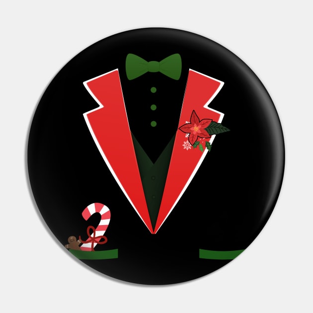 Christmas Tuxedo Costume Pin by aaltadel