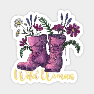 Wild Woman Outdoor Lover Magnet