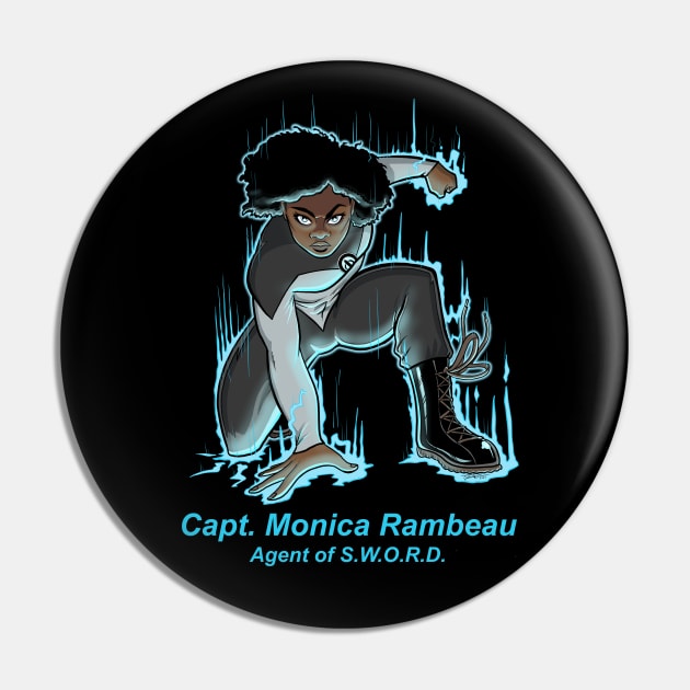 Capt. Monica Rambeau: Agent of S.W.O.R.D. Pin by elliotcomicart