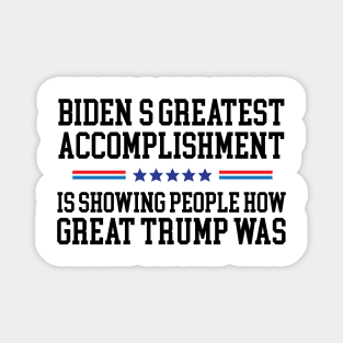 Funny Biden vs Trump president design Magnet