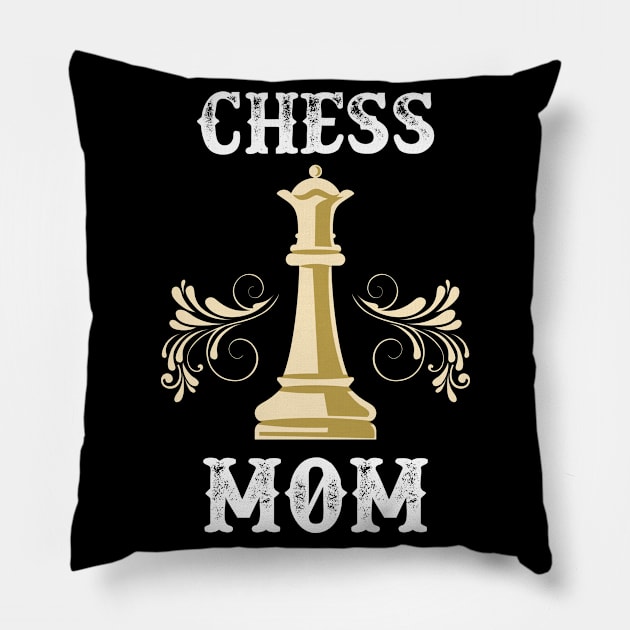 Chess Mom Pillow by Shirtbubble