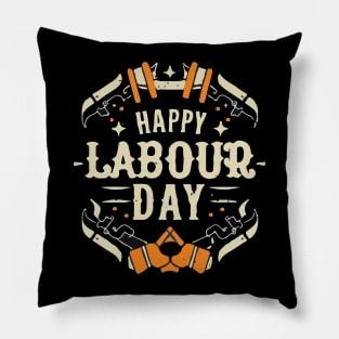 Happy Labour Day, International Labour Day T-shirt. Pillow