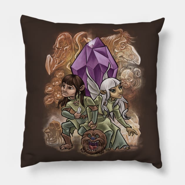 dark crystal Pillow by majanation