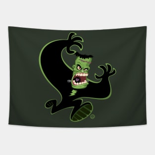 Halloween Frankenstein Shadow Runner Tapestry