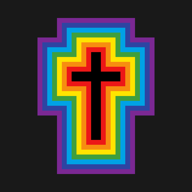 Rainbow Cross by joshthecartoonguy