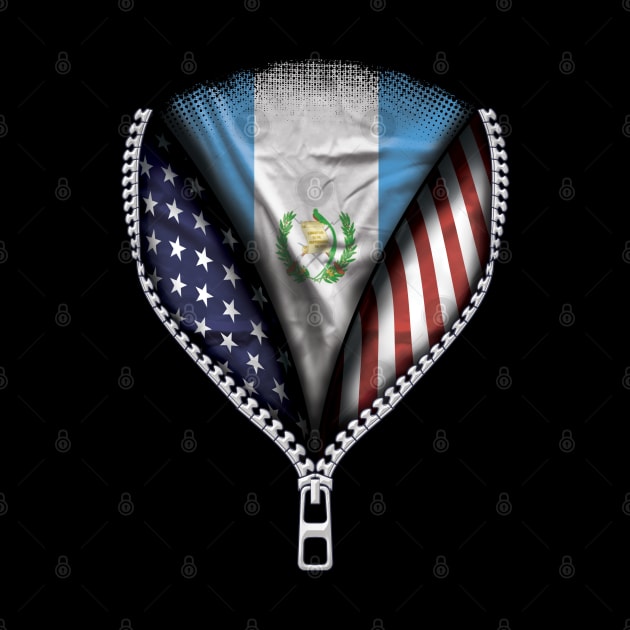 Guatemalan Flag  Guatemala Flag American Flag Zip Down - Gift for Guatemalan From Guatemala by Country Flags