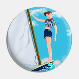 Sailing in the Ocean Pin