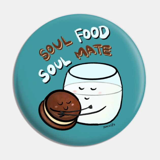 Cookie and Milk - Soul Food, Soul Mate Pin by Snacks At 3