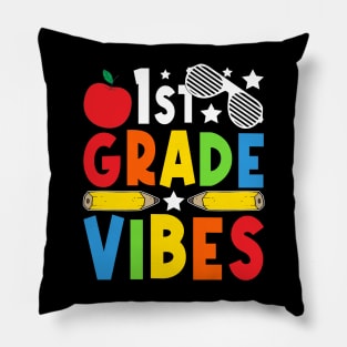 1st Grade Vibes Teachers Boys Girls Funny Back To School Pillow