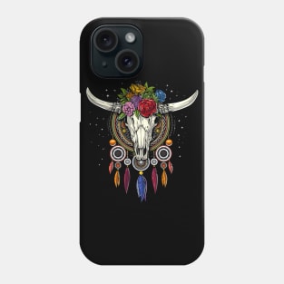 Cow Skull Dream Catcher Phone Case