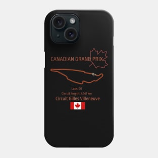 Canadian Grand Prix, Montreal, Circuit Gilles Villeneuve, F1 Phone Case