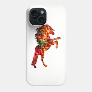 Electric horse silhouette Phone Case