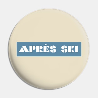 Après ski (blue) Pin