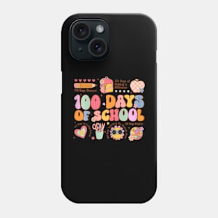 100 Days Of School Happy 100Th Day Of School Teacher Phone Case