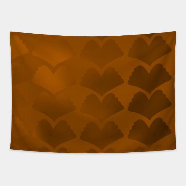 Ginkgo Single Hue Array Bronze Tapestry by ArtticArlo