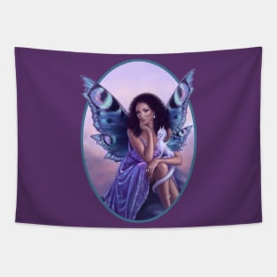 Evanescent Fairy & Dragon Art Tapestry