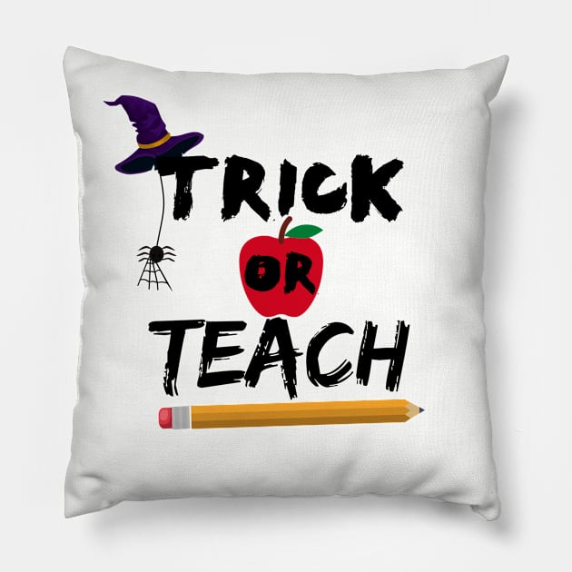 Trick Or Treat Pillow by YouKnowWat