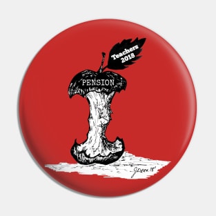 Teachers Pension Strike Pin