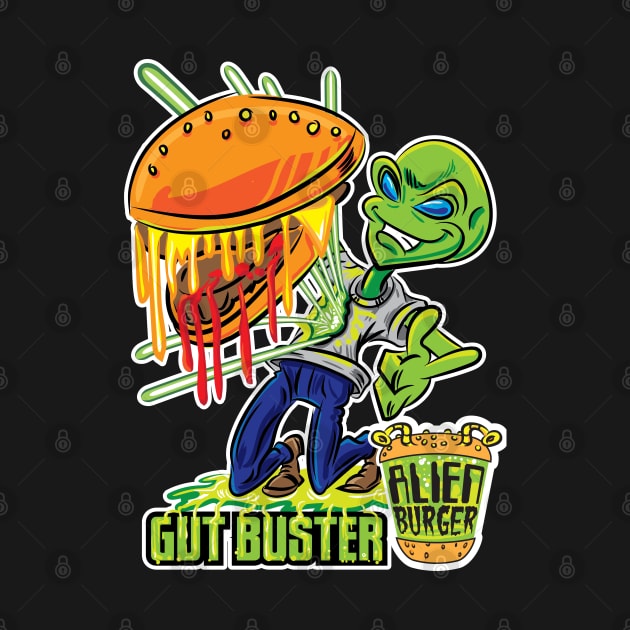 Alien Burger Gut Buster by eShirtLabs