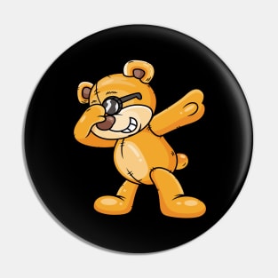 Funny Dabbing Bear Dab-Dance Cartoon Animals Pin