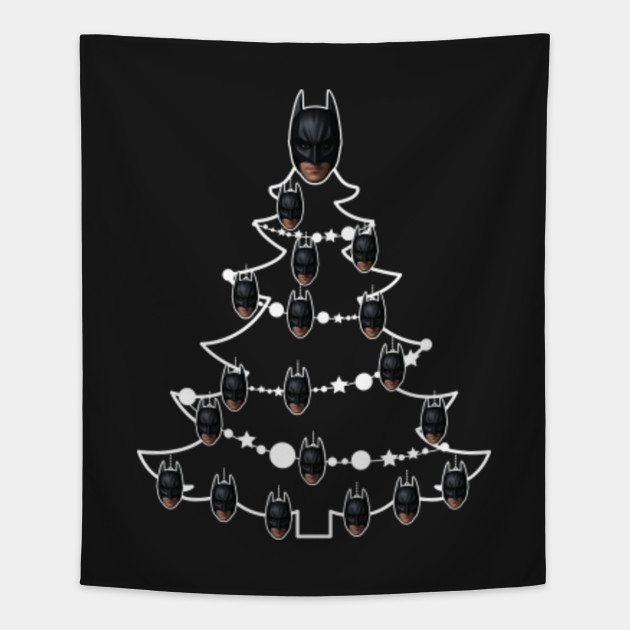 Batman Christmas Tree Baubles Batman Tapestry Teepublic Au