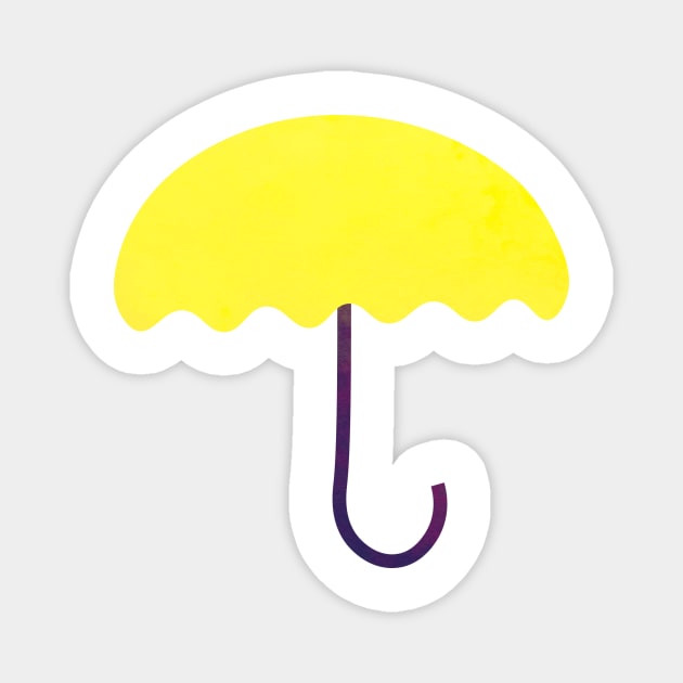 There's a Yellow Umbrella For Everyone Magnet by lolosenese