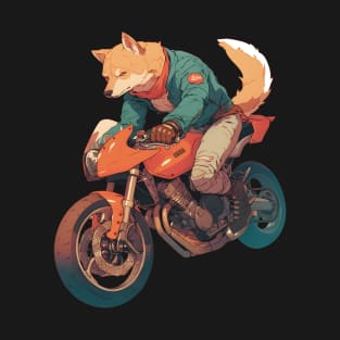 Cool dog riding motorbike T-Shirt