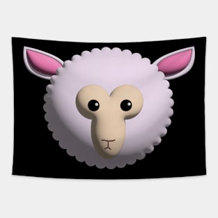 3d sheep face Tapestry