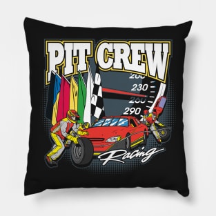 Pit Crew Racing Stock Car Race Pillow