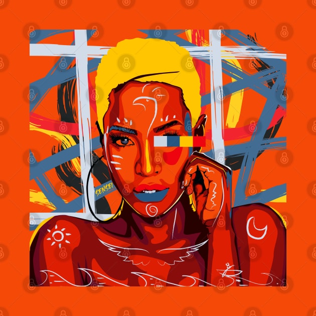 Orange Is The New Black by Sensei Arts