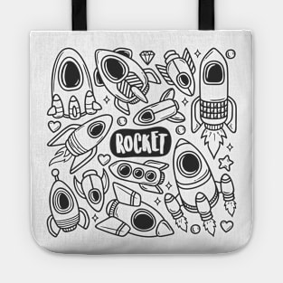 Rocket Abstract Tote