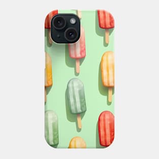 Orange, Strawberry and Lime Popsicle Pattern Phone Case