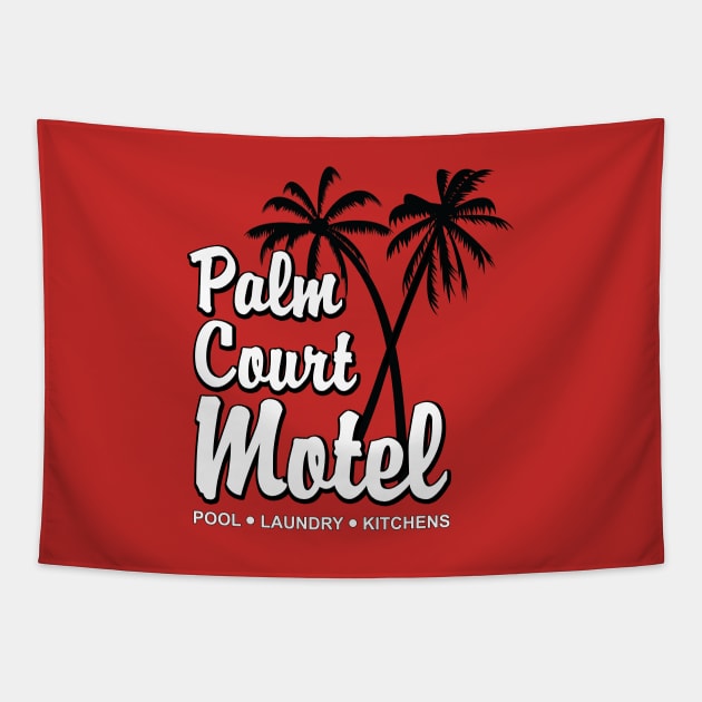 Palm Court Motel Tapestry by Screen Break