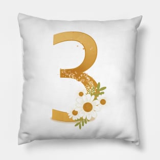 Number 3 Pillow