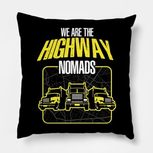 Funny Trucker Truck Driver Big Rig Semi 18 Wheeler Trucking Pillow