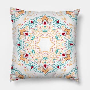 Arabic style wall tile pattern Pillow