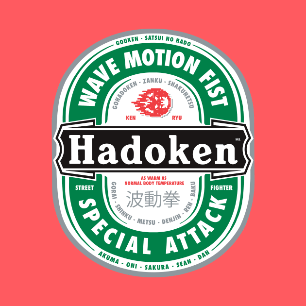 Hadoken - Beer Style for Fighter of Street by RyanJGillDesigns