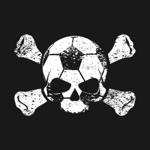 Soccer Ball Scary Skull and Crossbones Halloween Costume by Little Duck Designs