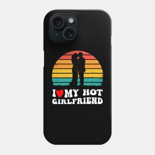 Groovy Vintage I Heart My Hot Girlfriend I Like My Girlfriend GF Phone Case