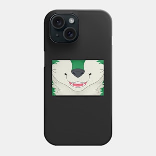 Green Husky Face Phone Case