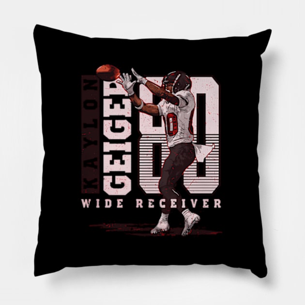 Kaylon Geiger Tampa Bay Player Number Pillow by caravalo