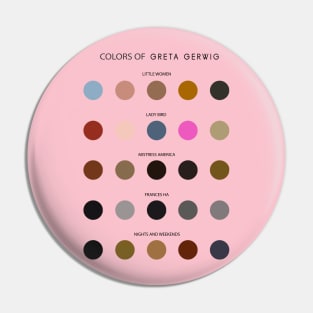 Colors of Greta Gerwig Pin