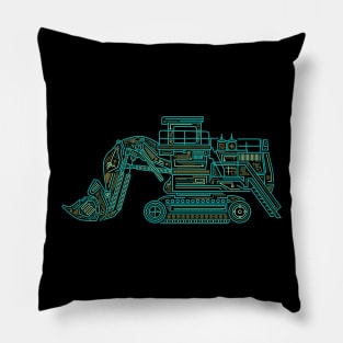 Excavator Geometry Pillow