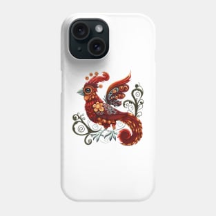 Whimsical Red Bird Phone Case