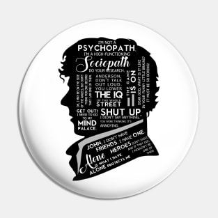 Sherlock Holmes Quotes Pin