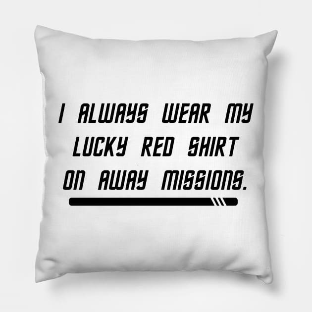 Away Mission Superstitions Pillow by Kennet