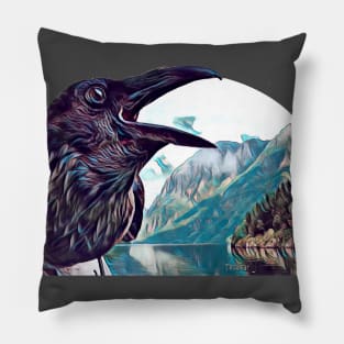 Raven Fjord Pillow