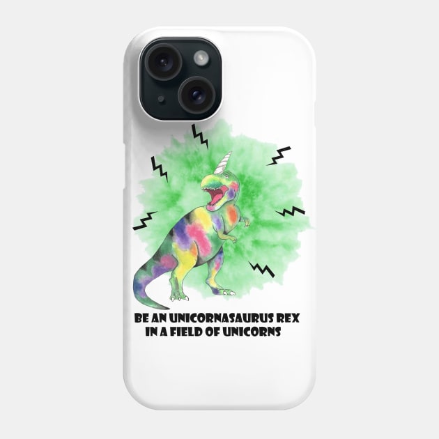 unicornasaurus rex Phone Case by LatiendadeAryam