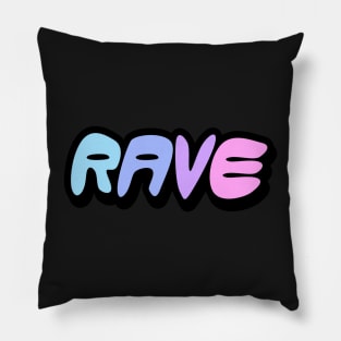 Rave Word Art Pillow